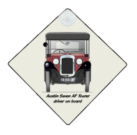 Austin Seven AF Tourer 1930-32 Car Window Hanging Sign